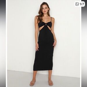 L*Space Black Cut-out Dress